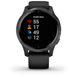 Venu Black Silicone Strap Smart Watch