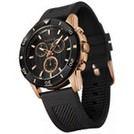 Men's Chronograph Black Strap Watch