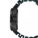 Dial Green Rubber Strap Watch