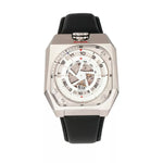 Asher Automatic Black Leather Watch