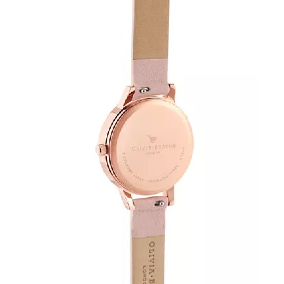Women's Dusty Pink Leather Strap Watch