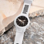 White Polyurethane Strap Watch