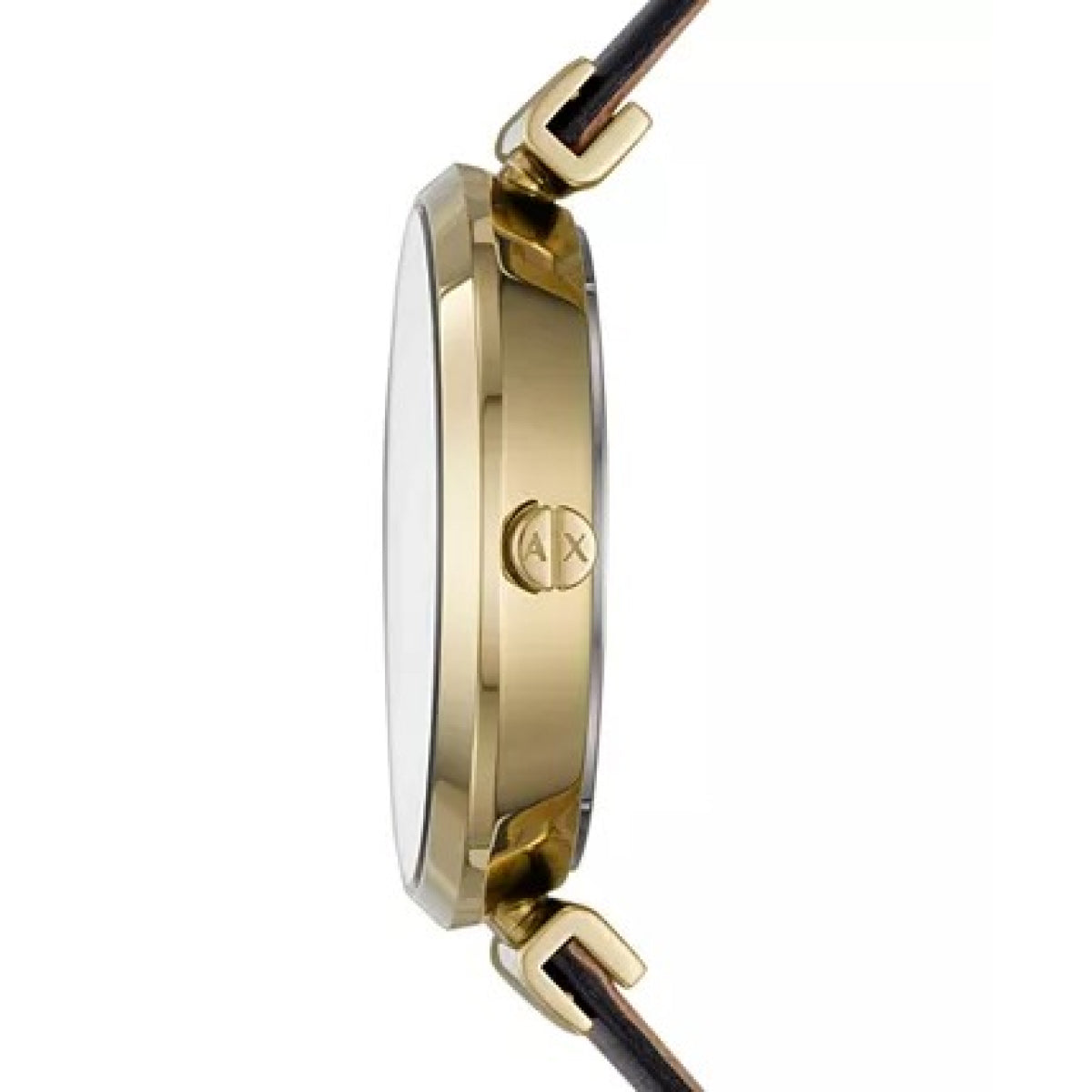 Women's Black Leather Strap Watch