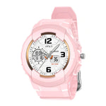 Pink Straps Analogue Automatic Watch