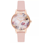 Women's Dusty Pink Leather Strap Watch