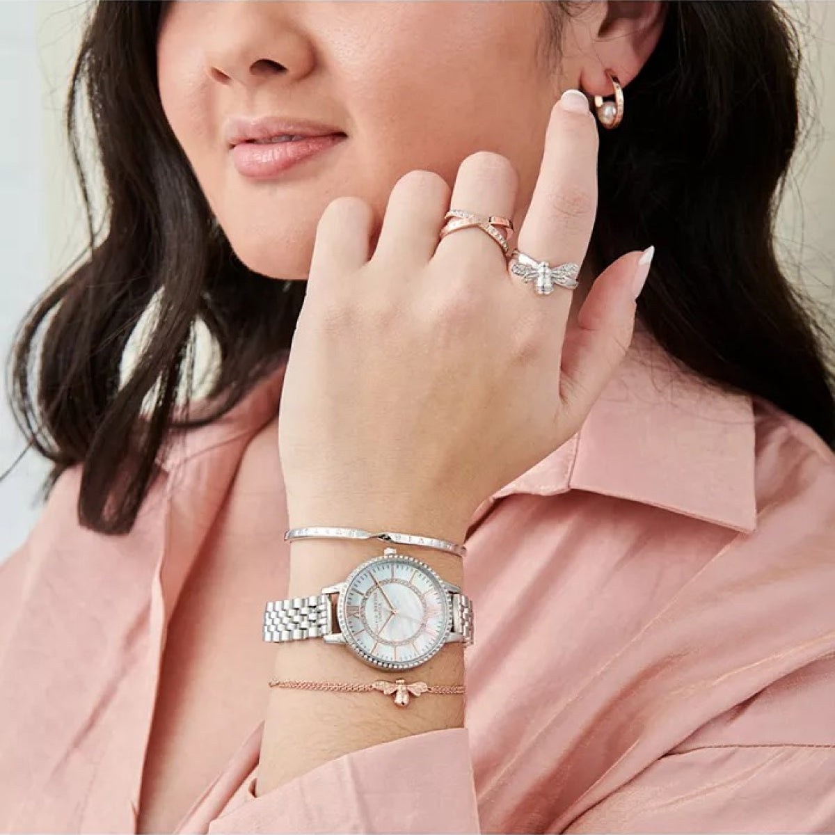 Women Stainless Steel Bracelet Watch