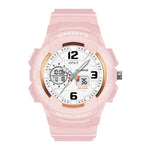 Pink Straps Analogue Automatic Watch