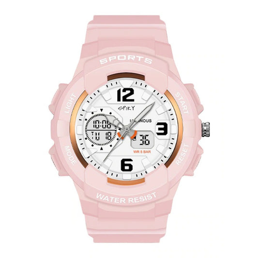 Pink Straps Analogue Automatic Watch