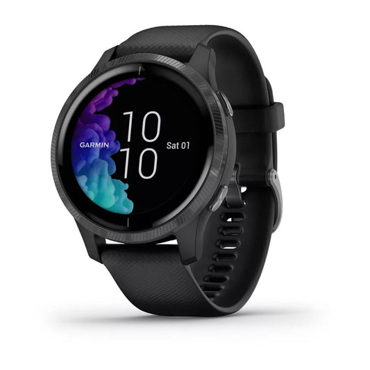 Venu Black Silicone Strap Smart Watch