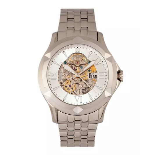 Dantes Automatic White Steel Watch