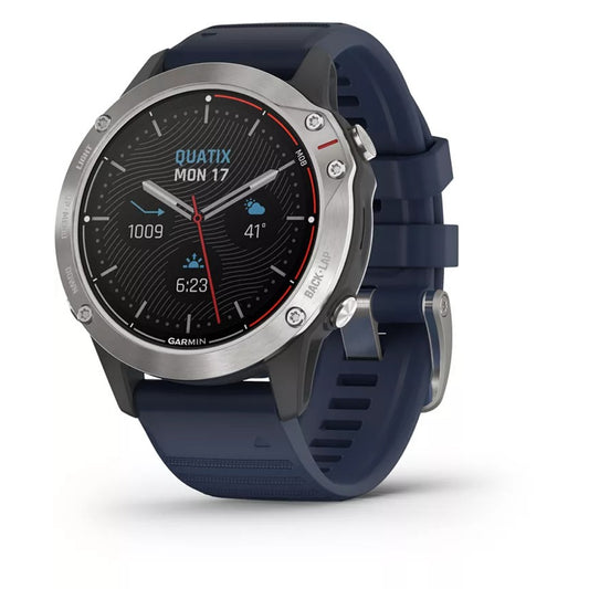 Blue Silicone Strap Smart Watch