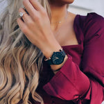 Black Stainless Steel Mesh Bracelet Watch
