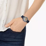 Blue Silicone Strap Smart Watch