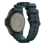 Dial Green Rubber Strap Watch